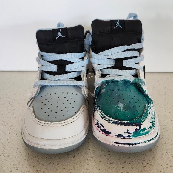 Jordan 1 Mid Ice Blue Toddler Size 10C New DV1338-104 Air Jordan Mid Baby - Picture 2 of 7
